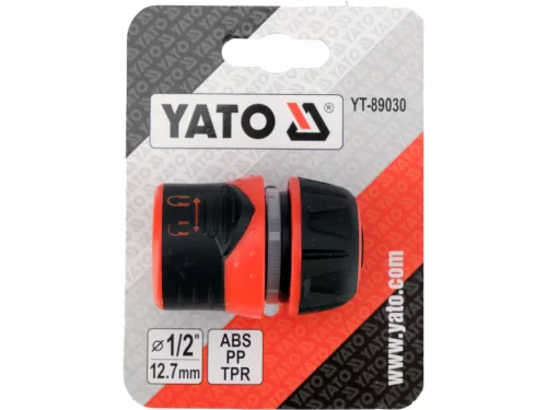 YATO Gyorscsatlakozó zárral 1/2” locsolótömlőhöz, biztonsági rögzítéssel (YT-89030)