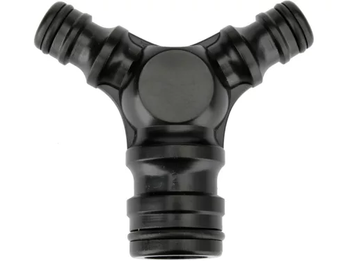 YATO Háromágú tömlőelosztó 1” bemenettel és 2×1/2” kimenettel, nagy átfolyású ABS kivitel (YT-89062)