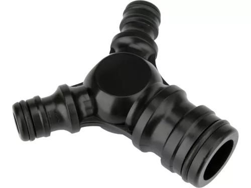 YATO Háromágú tömlőelosztó 1” bemenettel és 2×1/2” kimenettel, nagy átfolyású ABS kivitel (YT-89062)