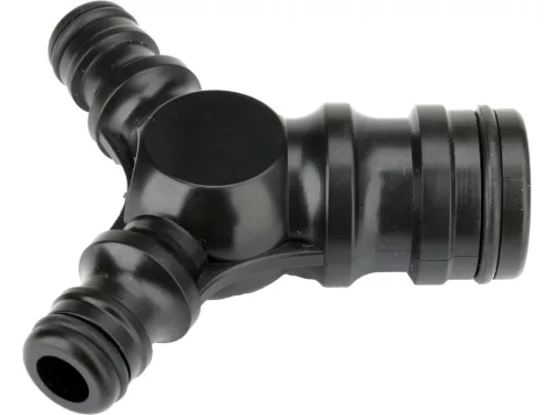 YATO Háromágú tömlőelosztó 1” bemenettel és 2×1/2” kimenettel, nagy átfolyású ABS kivitel (YT-89062)