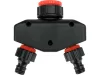 YATO  Kétágú csapelosztó 3/4”–1”, két tömlőcsatlakozáshoz, locsoló tömlőhöz (YT-89100)