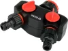 YATO  Kétágú csapelosztó 3/4”–1”, két tömlőcsatlakozáshoz, locsoló tömlőhöz (YT-89100)