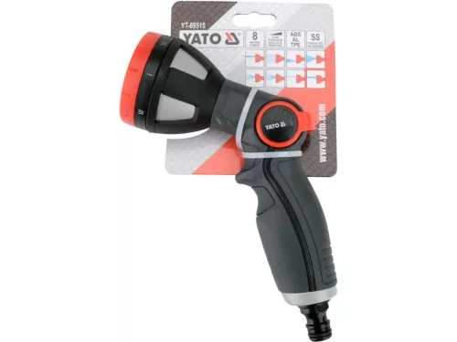 YATO Többfunkciós locsolópisztoly 8 öntözési móddal, ergonomikus markolattal  (YT-89515)