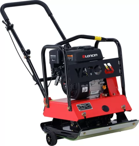 YATO Lapvibrátor egyirányú kivitelben, Loncin G200F benzinmotorral, 20 kN, 550 × 440 mm (YT-90307)
