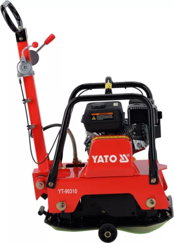 YATO Lapvibrátor irányváltós kivitelben, Loncin G200F benzinmotorral, 28 kN, 630 × 400 mm (YT-90310)