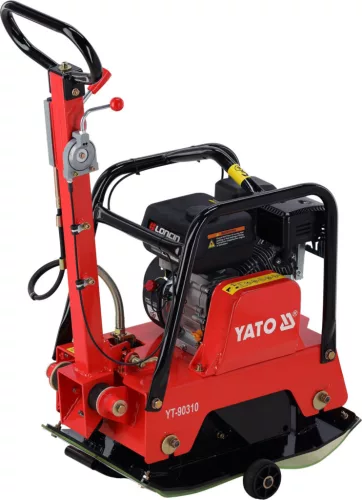 YATO Lapvibrátor irányváltós kivitelben, Loncin G200F benzinmotorral, 28 kN, 630 × 400 mm (YT-90310)