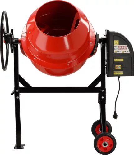 YATO Betonkeverő 140 liter, 650 W, öntöttvas fogaskoszorúval (YT-90601)